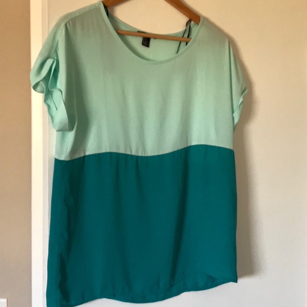 Two tone blouse